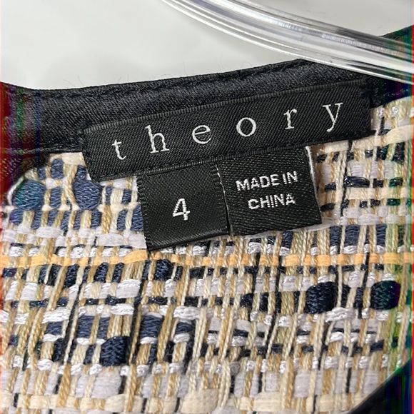 Theory Womens Dress Woven Silk Hemp Sleeveless Shift Size 4 - Picture 2 of 8